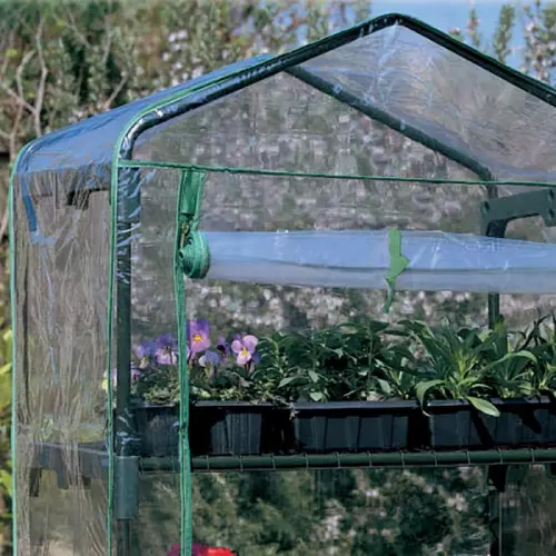 Serra da balcone e giardino a 3 piani, copertura removibile in PVC