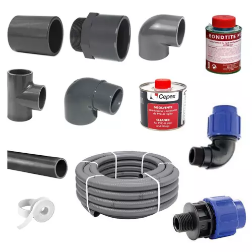 Kit Raccordi e Tubazioni 2 - Collegamento impianto piscina e locale in VTR