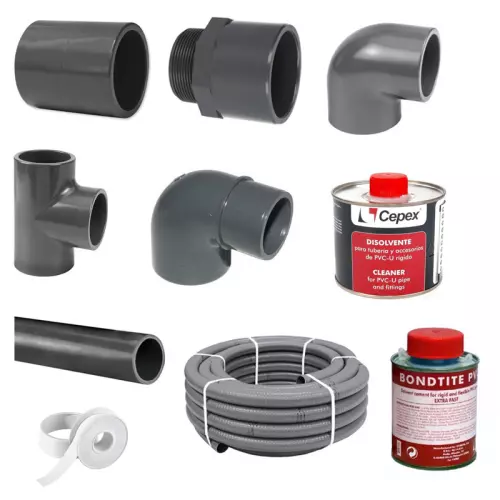 Kit Raccordi e Tubazioni 3 - Collegamento impianto piscina fino a 120 mc