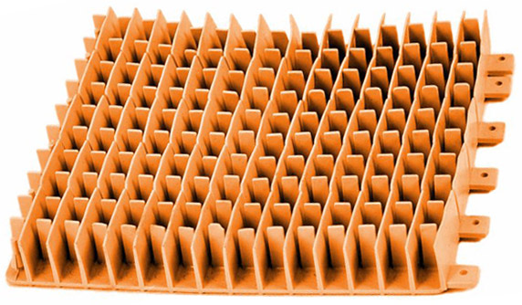 Spazzola in PVC corta arancione Dolphin (1 pezzo)