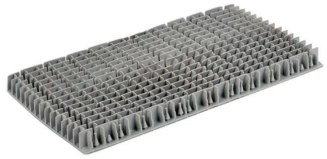 Spazzola in PVC lunga grigia Dolphin (1 pezzo)