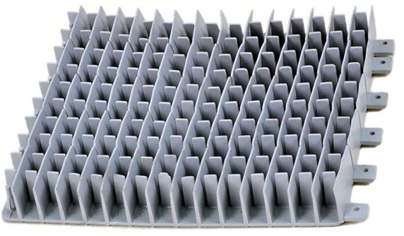 Spazzola in PVC corta grigia Dolphin (1 pezzo)