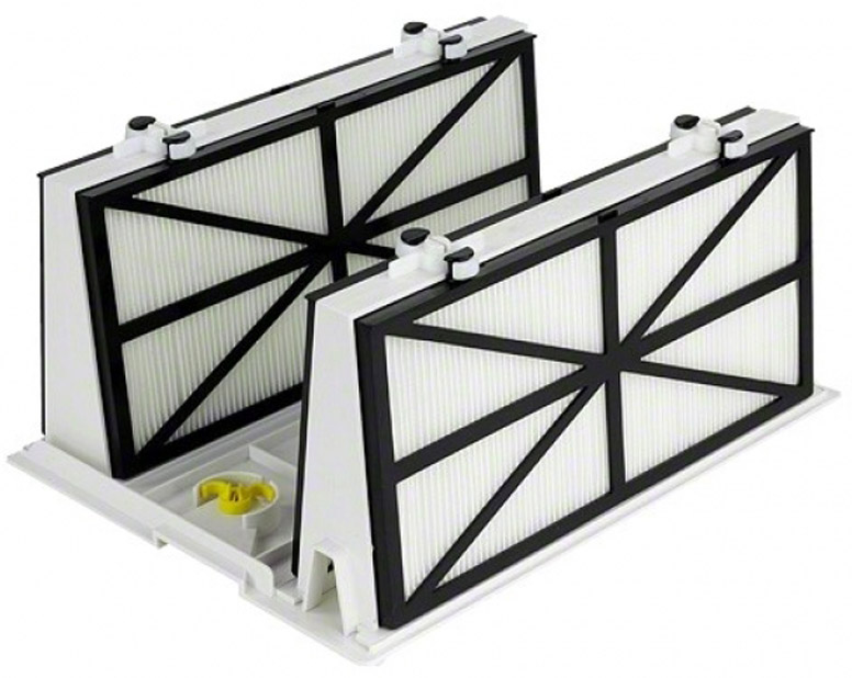 Supporto telaio completo di 4 cartucce 100 micron per robot Dolphin - D9991412-ASSY