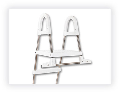 Scaletta AZURO DL in acciaio h.1,20 m per piscine seminterrate