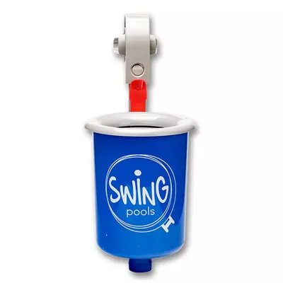 Skimmer di superficie con gancio per piscine con anello gonfiabile o struttura tubolare