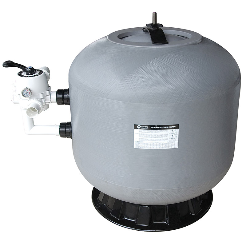 Filtro a sabbia bobinato in fibra di vetro EMAUX - fino a 58,50 m&Acirc;&sup3;/h con valvola laterale