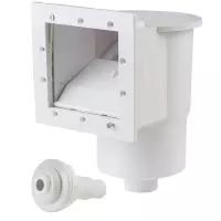 Skimmer a bocca stretta a parete standard per piscina completo di bocchetta