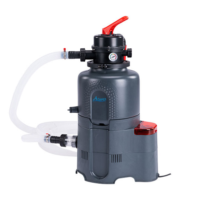 Filtro a sabbia monoblocco AZURO da 4 m&Acirc;&sup3;/h con valvola dall'alto e timer