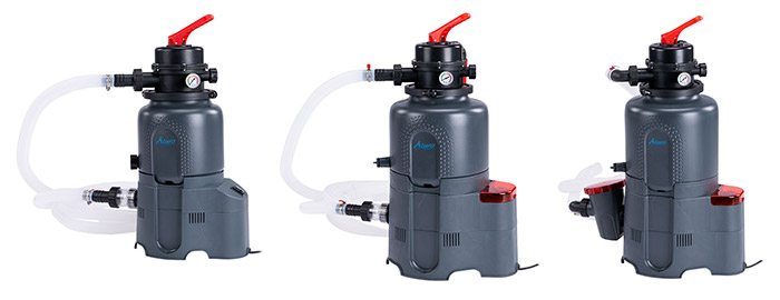 Filtro a sabbia monoblocco AZURO - da 2 a 5,5 m&Acirc;&sup3;/h con valvola dall'alto