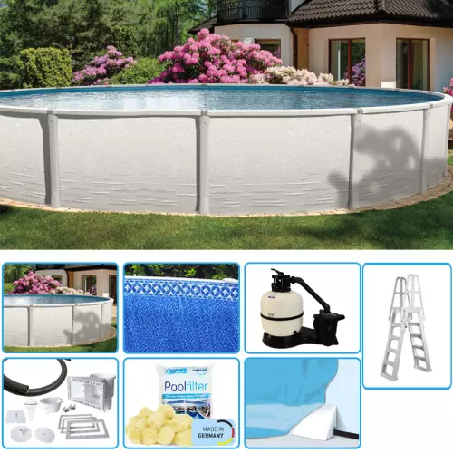 Piscina fuori terra ovale OPUS SIGNATURE 732 - 7,32 x 3,66 x h 1,32 m - KIT BASE