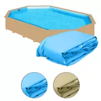 Liner di ricambio per piscine in legno GRE ottagonali allungate, varie misure