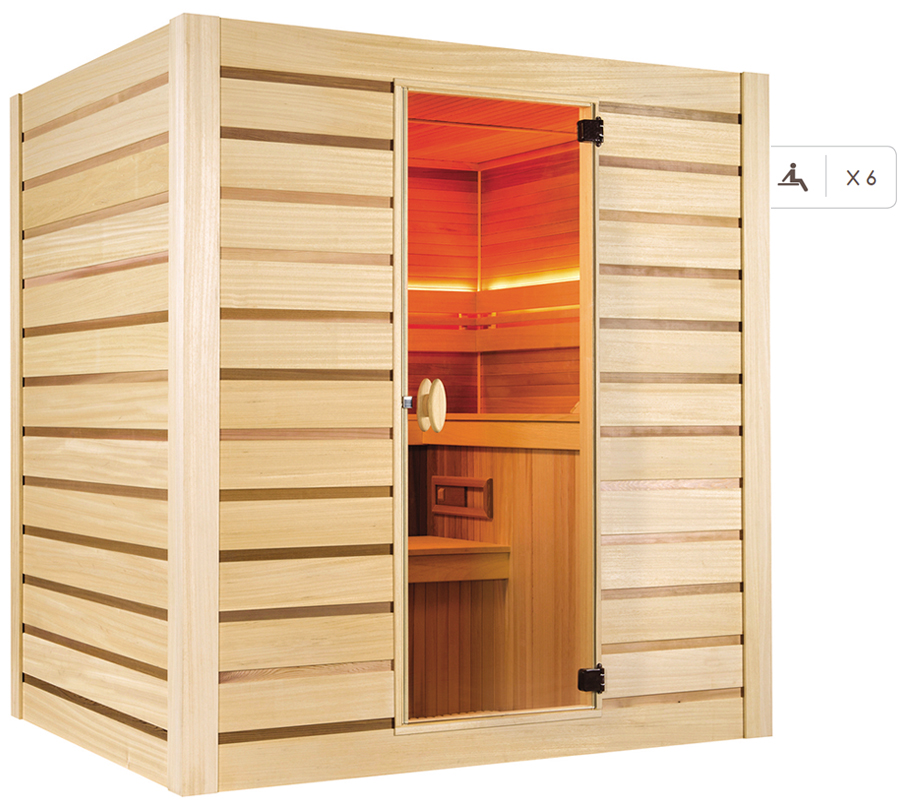 Sauna combinata finlandese infrarossi