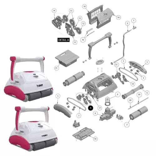 Ricambi per robot BWT Aquatron D200 e D300