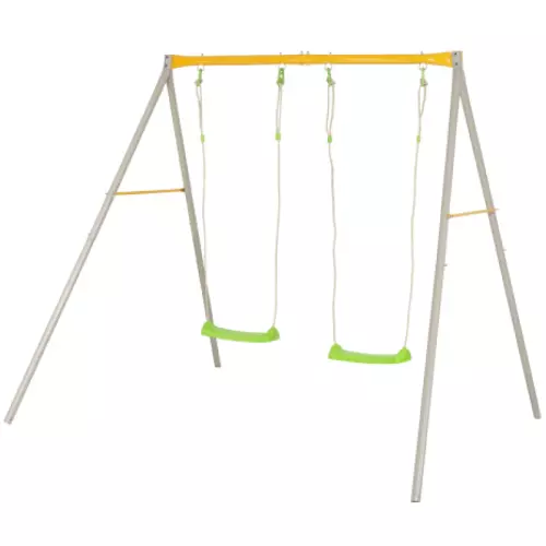 Altalena per bambini in acciaio DUETTO, 2 posti