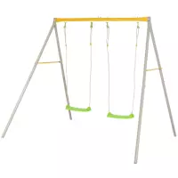 Altalena per bambini in acciaio DUETTO, 2 posti