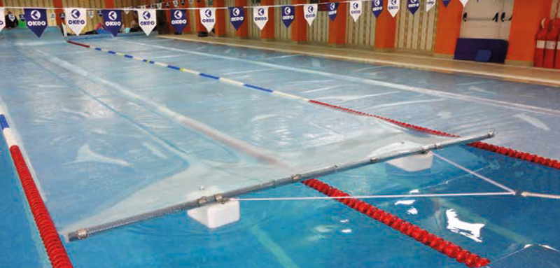 Barra galleggiante per copertura isotermica