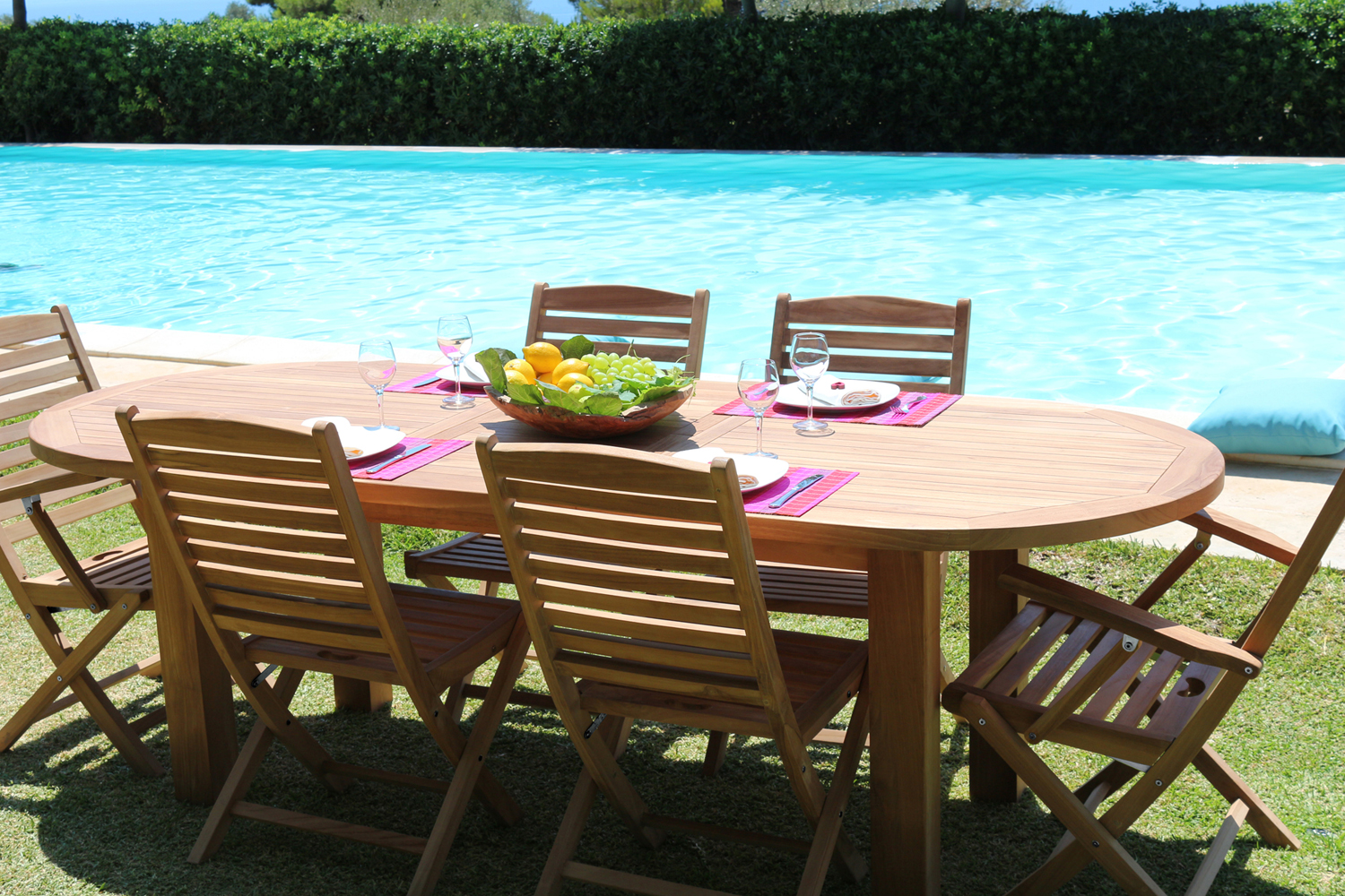 Tavolo in teak VERA, ovale e allungabile by Regarden