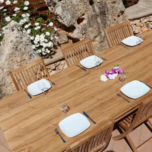 Tavolo da giardino in legno teak PANAMA