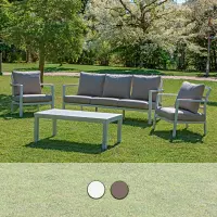 Salotto da giardino in alluminio AFRODITE, 3 posti