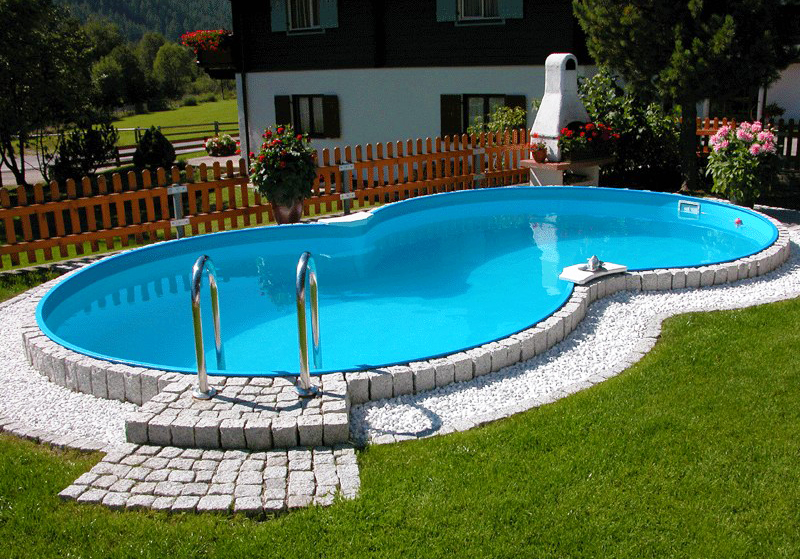 Esempio di installazione piscina interrata in lamiera ISABELLA Esempio di installazione piscina interrata in lamiera ISABELLA