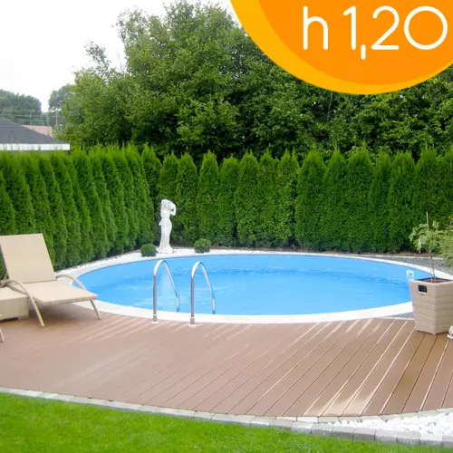 Piscina interrata circolare CLIO 400 - Ø 4,00 x h 1,20 m