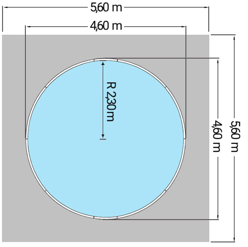 Dimensioni Piscina CLIO &Atilde;&tilde; 460 h 1,20 m