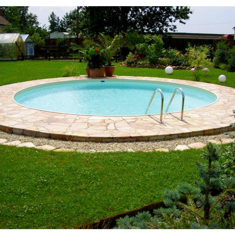 Esempio installazione piscina interrata in lamiera CLIO Esempio installazione piscina interrata in lamiera CLIO