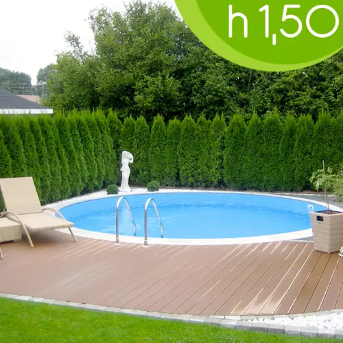 Piscina interrata circolare CLIO 450 - Ø 4,50 x h 1,50 m