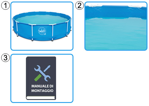 Piscina Fuori Terra SWING FRAME &Atilde;&tilde; 4,57 x h.1,22 m - KIT BASE