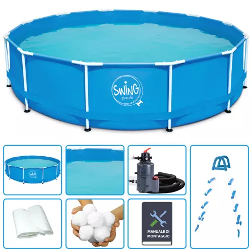 Piscina Fuori Terra SWING FRAME Ø 4,57 x h 1,22 m - KIT EASY