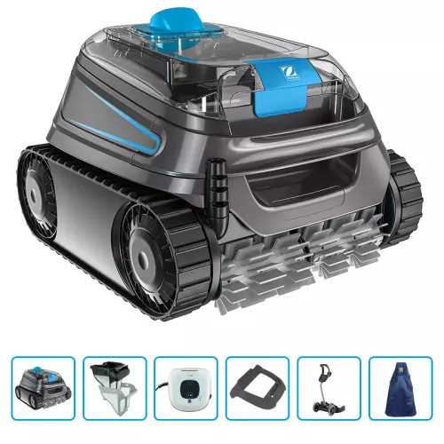 Robot pulitore automatico per piscina Zodiac CNX 30 iQ PREMIUM con carrello e copertura protettiva