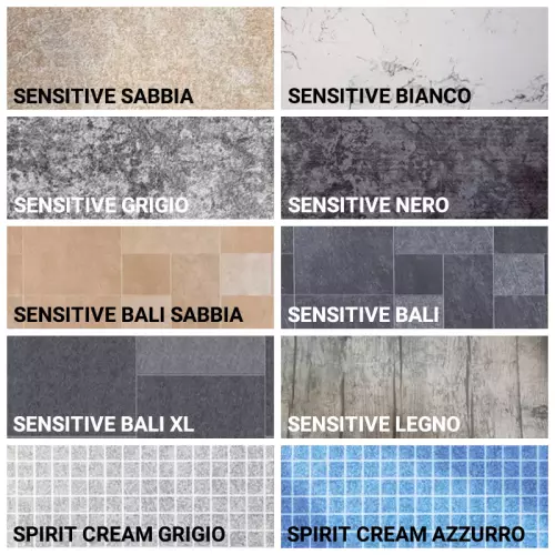 Rivestimento Liner SopremaPool ARMONIA 3D in PVC-P armato