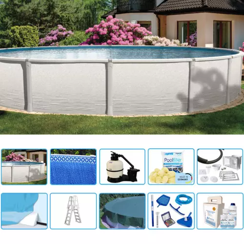 Piscina fuori terra ovale OPUS SIGNATURE 7,32 x 3,66 x h 1,32 m - KIT PRO