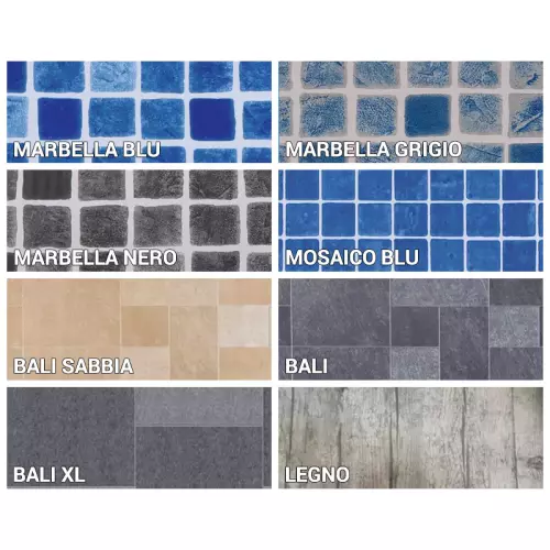 Rivestimento Liner SopremaPool DESIGN in PVC-P armato ANTISDRUCCIOLO