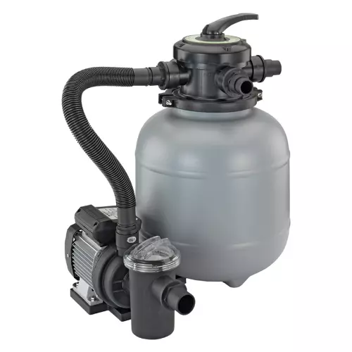 Gruppo filtrante a sabbia monoblocco BWT SHOTT PPF25/4001SP da 4 m³/h con valvola dall'alto e prefiltro