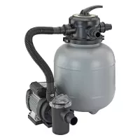 Gruppo filtrante a sabbia monoblocco BWT SHOTT PPF25/4001SP da 4 m³/h con valvola dall'alto e prefiltro