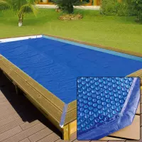 Copertura Isotermica a bolle per piscine in legno NorthWood 6,50 x 3,50 m con difetto