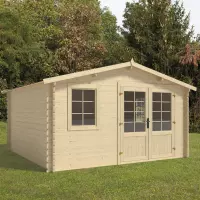 Casetta in legno da giardino VALENCIA 4,00 x 4,00 x h 2,39 m