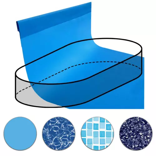 Telo Rivestimento Liner per piscina ovale 9,10 x 4,60 m