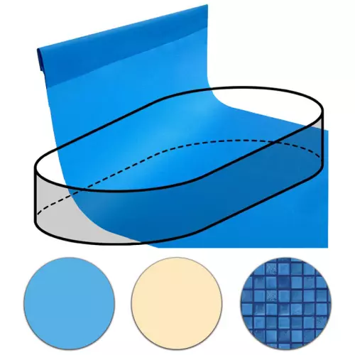 Telo Rivestimento Liner per piscina ovale 6,00 x 3,20 m