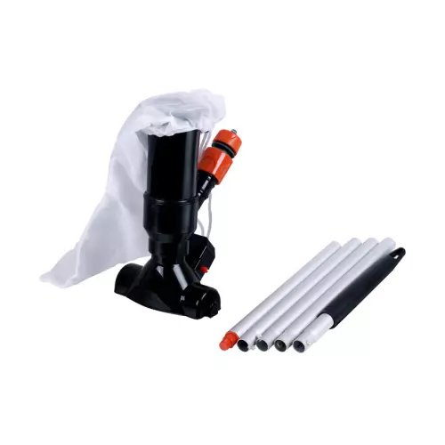 Aspiratore manuale per pulizia piscina JET VAC venturi con asta sezionabile 120 x 5 cm