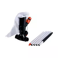 Aspiratore manuale per pulizia piscina JET VAC venturi con asta sezionabile 120 x 5 cm