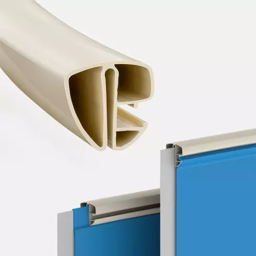 Kit Profili Superiori Rigidi per Piscina a forma ovale 11,00 x 5,00 - in pvc sabbia