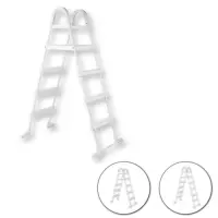 Scaletta DE LUXE per piscine fuori terra fino a h.1,40 m - con piattaforma