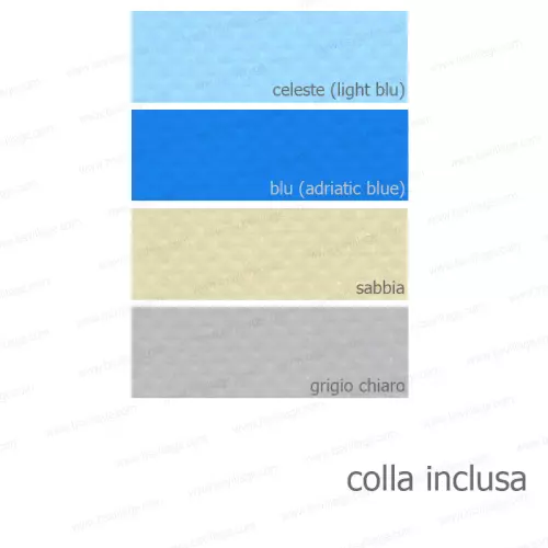 Rivestimento interno liner in PVC per buca tuffi e colla per la posa