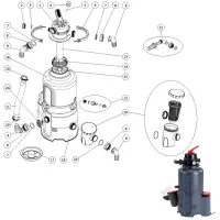 Ricambi per filtro a sabbia monoblocco AZURO 2/4/6 m³/h (con opzioni)