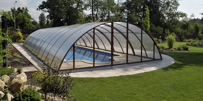 Copertura telescopica per piscina KLASIK BOX by ALBIXON Copertura telescopica per piscina KLASIK BOX by ALBIXON