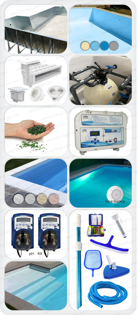 Piscina interrata Italika Steel in pannelli d'acciaio - kit SENZA PENSIERI