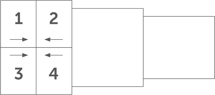 Posizione porta copertura telescopica Albixon per piscina Posizione porta copertura telescopica Albixon per piscina