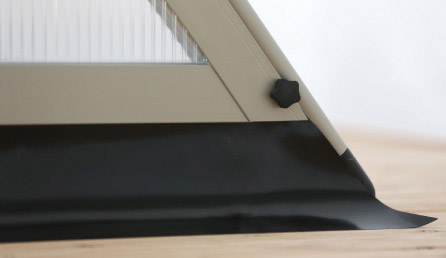 Bordo del pannello inferiore rialzato per coperture telescopiche ALBIXON Bordo del pannello inferiore rialzato per coperture telescopiche ALBIXON